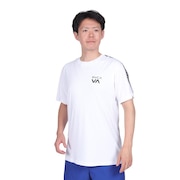 ルーカ（RVCA）（メンズ）ラッシュガード 半袖 Tシャツ 吸汗速乾 UVカット UPF50+ 紫外線対策 アウトドア スポーツ VENT TAPE ST BD041814 WHT