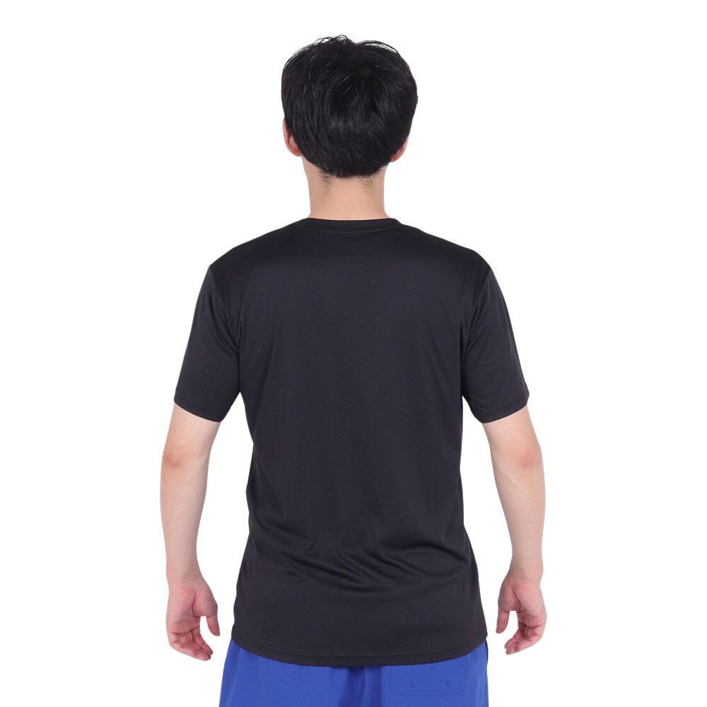 ルーカ（RVCA）（メンズ）ラッシュガード 半袖 Tシャツ 吸汗速乾 UVカット UPF50+ 紫外線対策 アウトドア スポーツ ISLAND RADIO ST BD041815 BLK