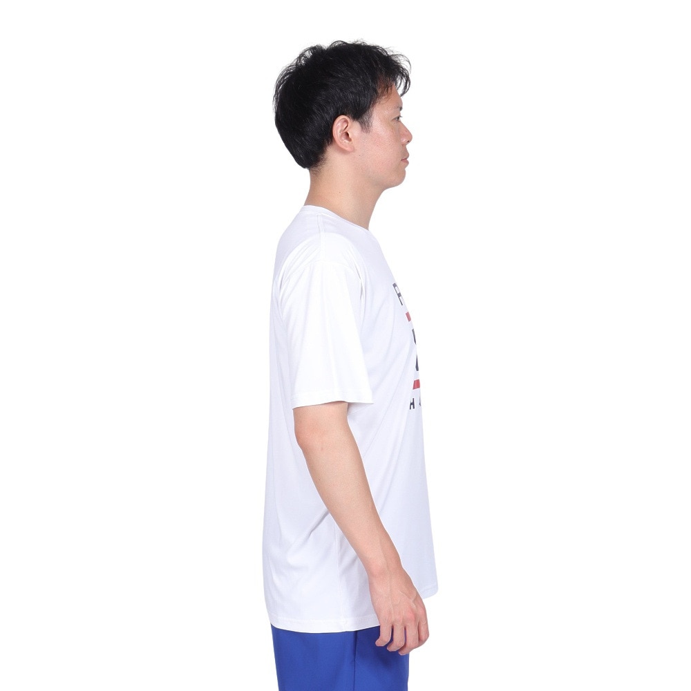 ルーカ（RVCA）（メンズ）ラッシュガード 半袖 Tシャツ 吸汗速乾 UVカット UPF50+ 紫外線対策 アウトドア スポーツ ISLAND RADIO ST BD041815 WHT