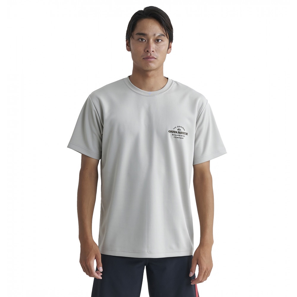 クイックシルバー（Quiksilver）（メンズ）ラッシュガード 半袖 Tシャツ UVカット TRADE SMITH SS 24SP QLY241003 GRY