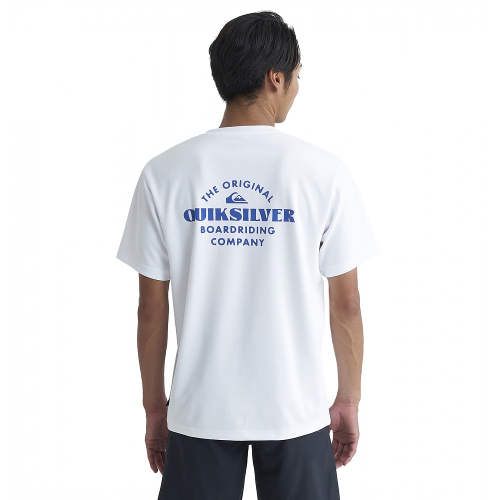クイックシルバー（Quiksilver）（メンズ）ラッシュガード 半袖 Tシャツ UVカット TRADE SMITH SS 24SP QLY241003 WHT