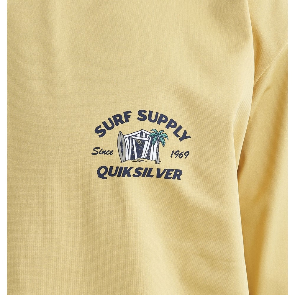 クイックシルバー（Quiksilver）（メンズ）ラッシュガード 半袖 Tシャツ UVカット UPF50+ 速乾 VD SURF SHACKY SS 24SUQLY242009YEL