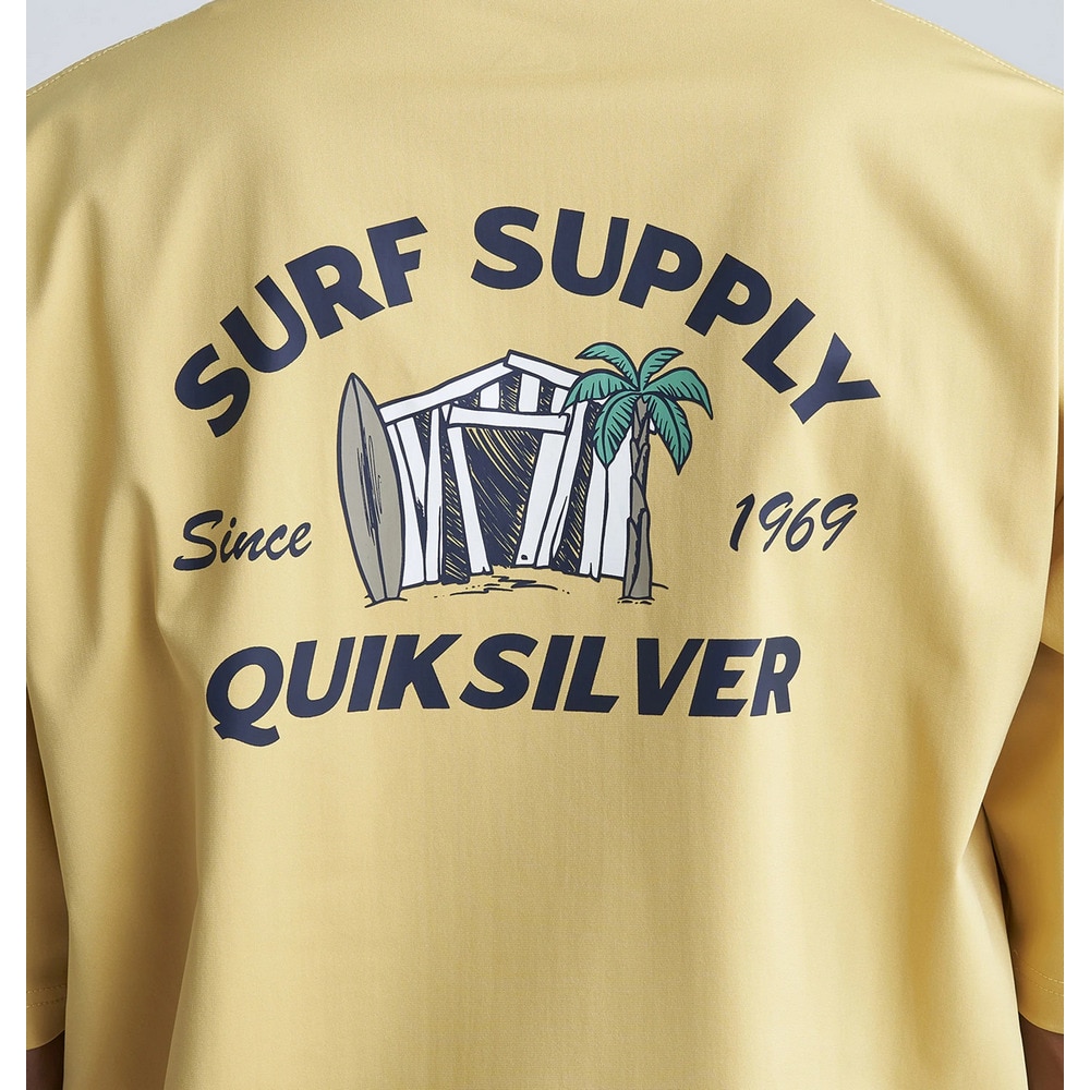 クイックシルバー（Quiksilver）（メンズ）ラッシュガード 半袖 Tシャツ UVカット UPF50+ 速乾 VD SURF SHACKY SS 24SUQLY242009YEL