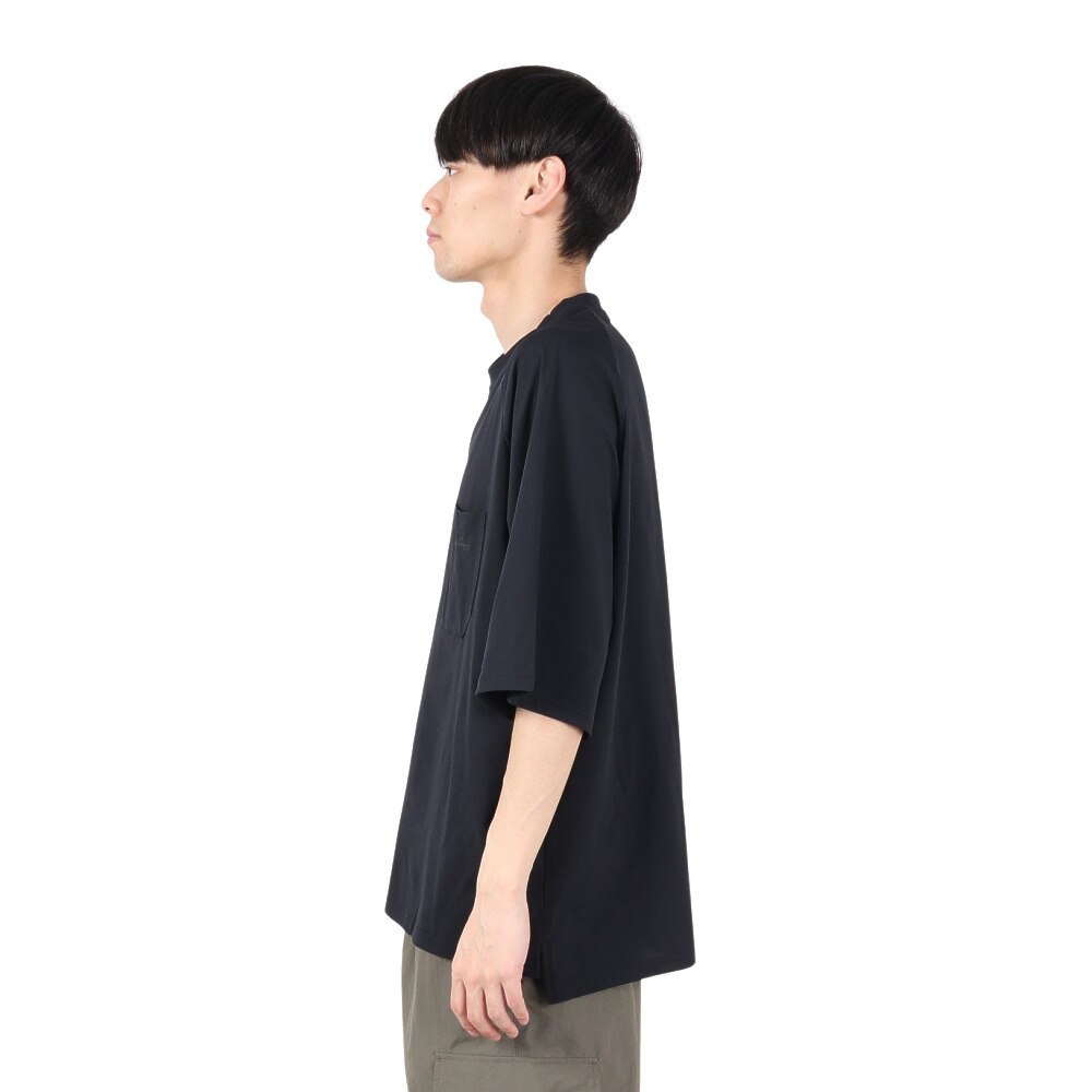 アクア（AQA）（メンズ）ラッシュガード 半袖 遮熱ラッシュ Tシャツ LLサイズ KW-4658 BK LL