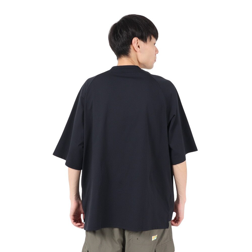 アクア（AQA）（メンズ）ラッシュガード 半袖 遮熱ラッシュ Tシャツ LLサイズ KW-4658 BK LL