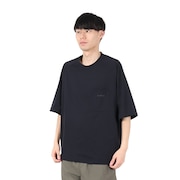 (メンズ)ラッシュガード 半袖 遮熱ラッシュ Tシャツ LLサイズ KW-4658 BK LL