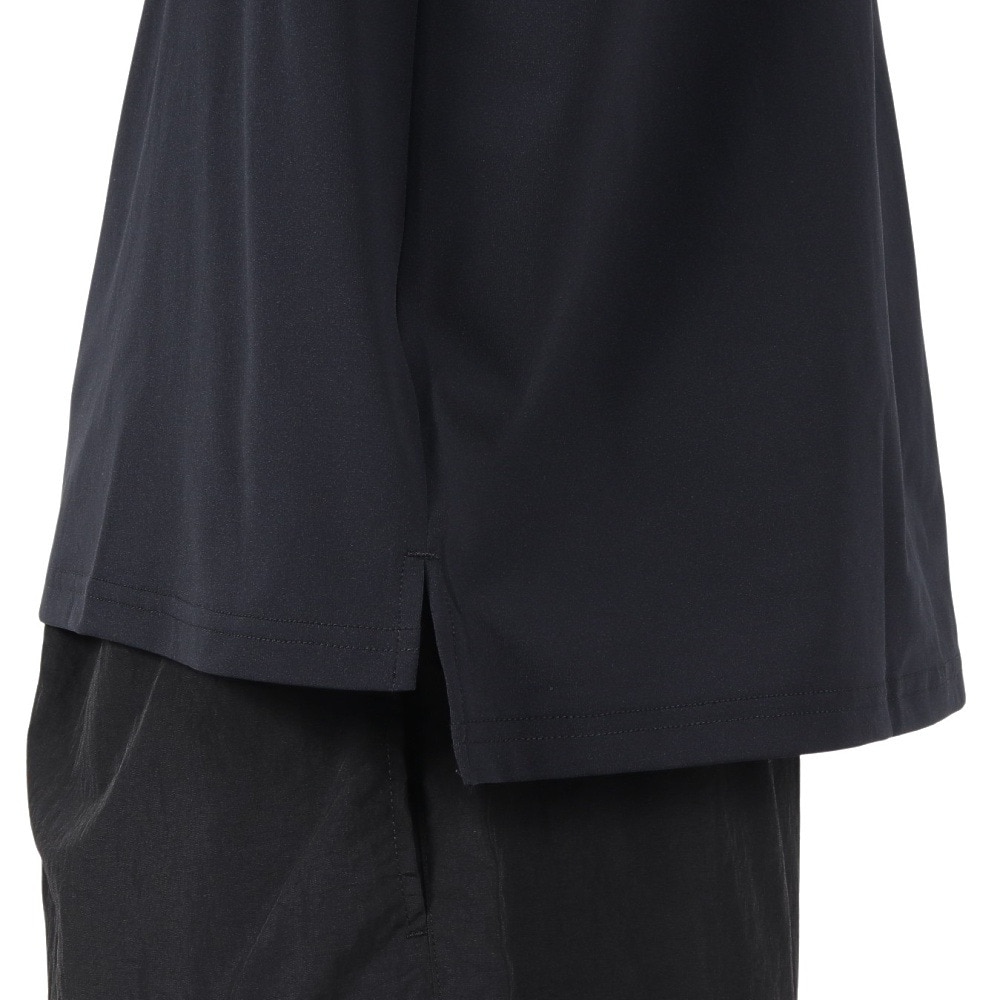アクア（AQA）（メンズ）ラッシュガード 半袖 遮熱ラッシュ Tシャツ Mサイズ KW-4658 BK M