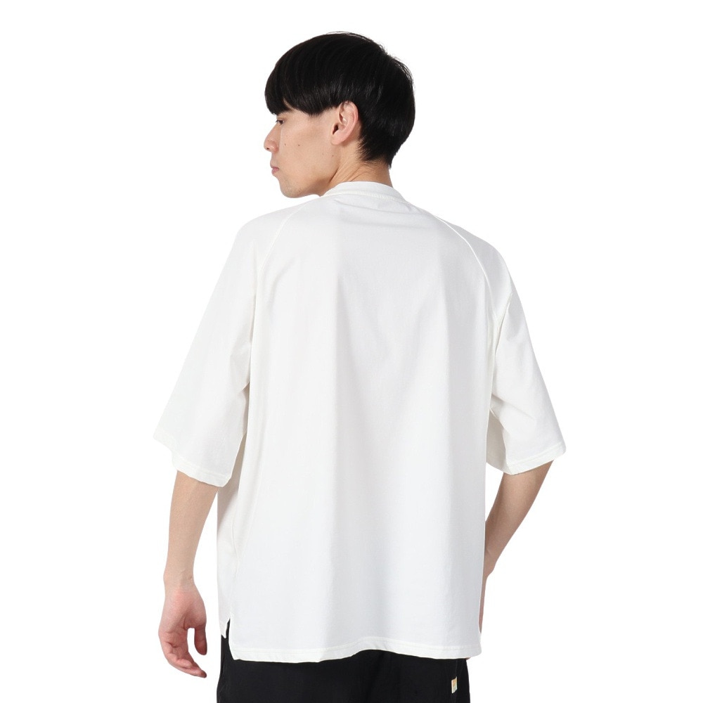 アクア（AQA）（メンズ）ラッシュガード 半袖 遮熱ラッシュ Tシャツ Lサイズ KW-4658 OF L