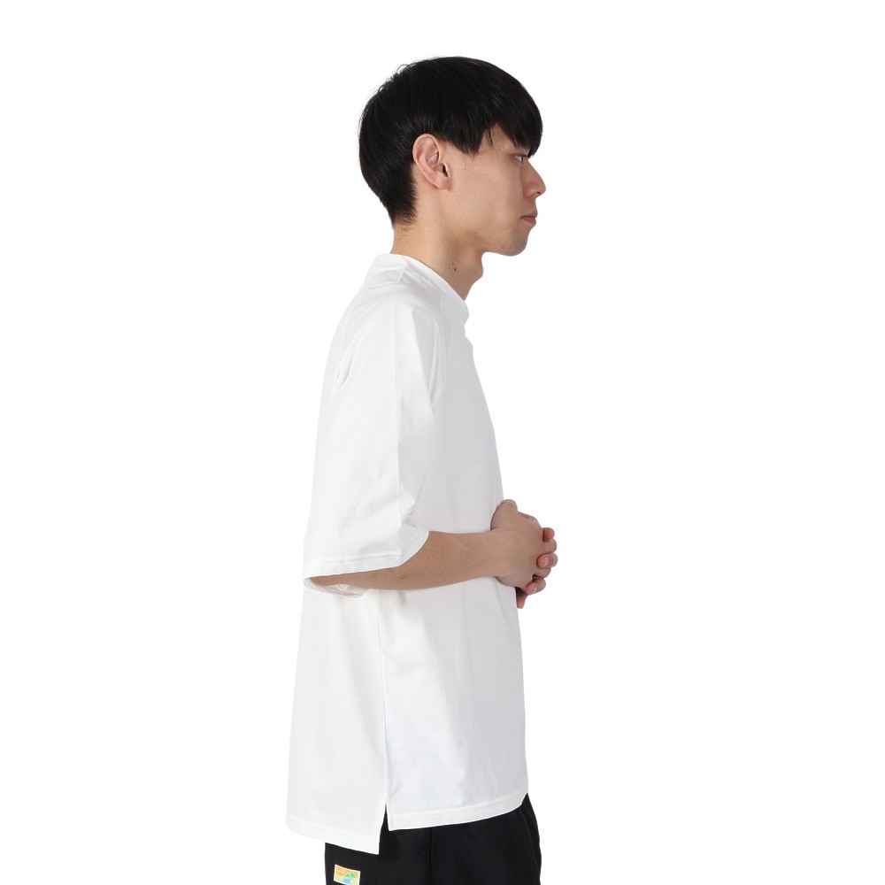 アクア（AQA）（メンズ）ラッシュガード 半袖 遮熱ラッシュ Tシャツ Lサイズ KW-4658 OF L