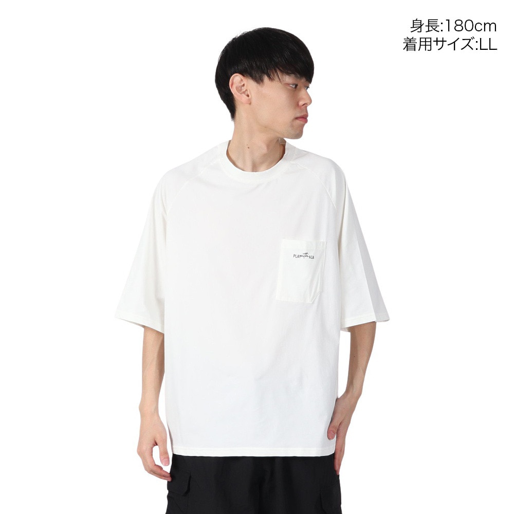 アクア（AQA）（メンズ）ラッシュガード 半袖 遮熱ラッシュ Tシャツ LLサイズ KW-4658 OF LL