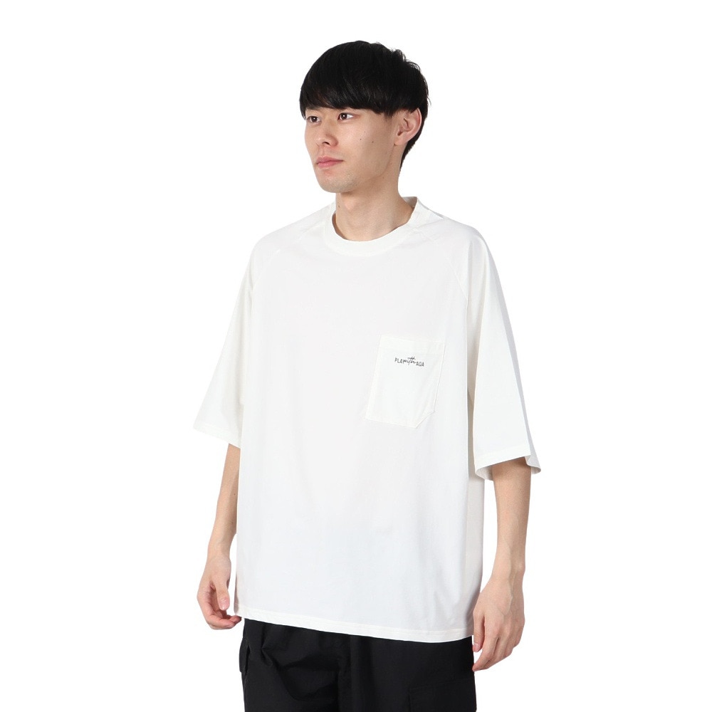 アクア（AQA）（メンズ）ラッシュガード 半袖 遮熱ラッシュ Tシャツ LLサイズ KW-4658 OF LL