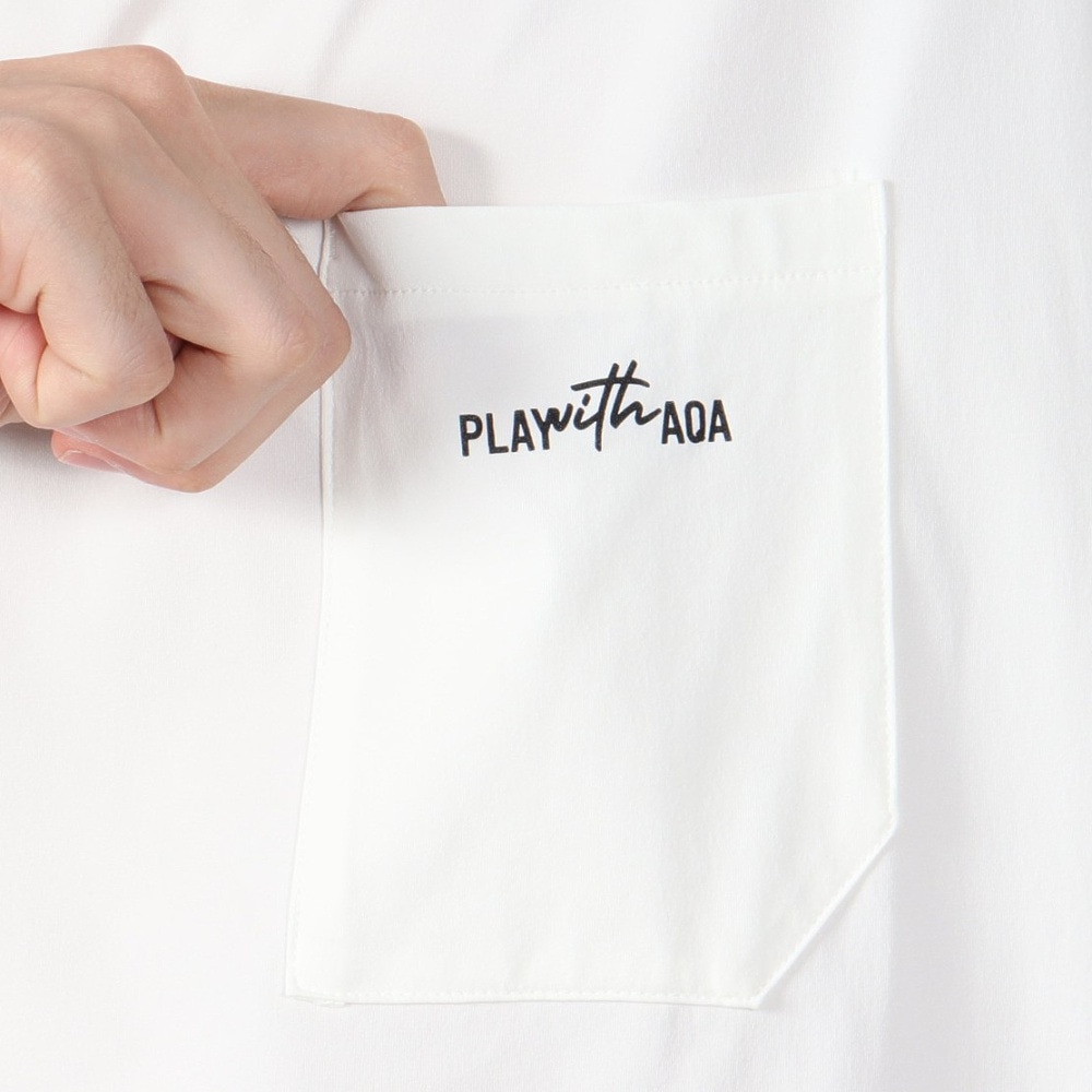 アクア（AQA）（メンズ）ラッシュガード 半袖 遮熱ラッシュ Tシャツ Mサイズ KW-4658 OF M