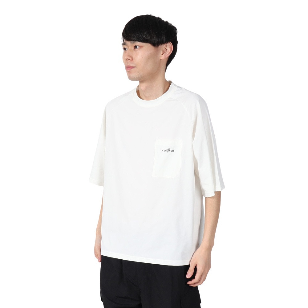 アクア（AQA）（メンズ）ラッシュガード 半袖 遮熱ラッシュ Tシャツ Mサイズ KW-4658 OF M