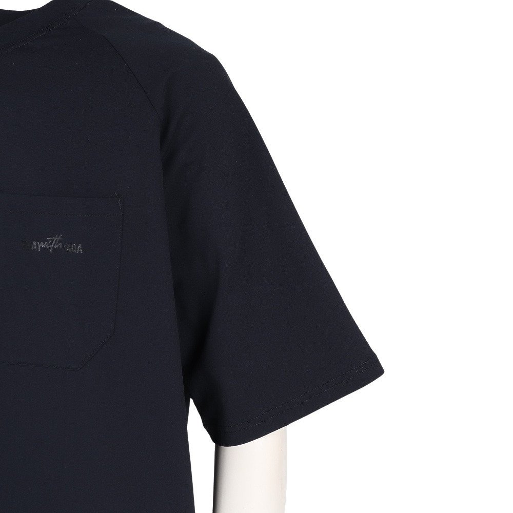 アクア（AQA）（メンズ）ラッシュガード 半袖 遮熱ラッシュ Tシャツ KW-4658 BLK
