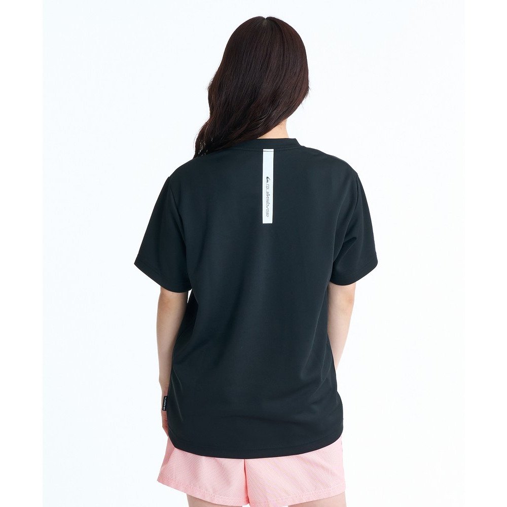 クイックシルバー（Quiksilver）（メンズ、レディース）COMP LOGO 半袖 ラッシュガード サーフTシャツ 速乾 26SPQLY261017BLK