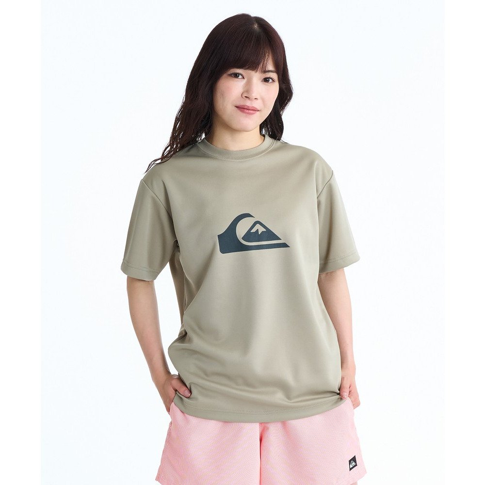 クイックシルバー（Quiksilver）（メンズ、レディース）COMP LOGO 半袖 ラッシュガード サーフTシャツ 速乾 26SPQLY261017KHA
