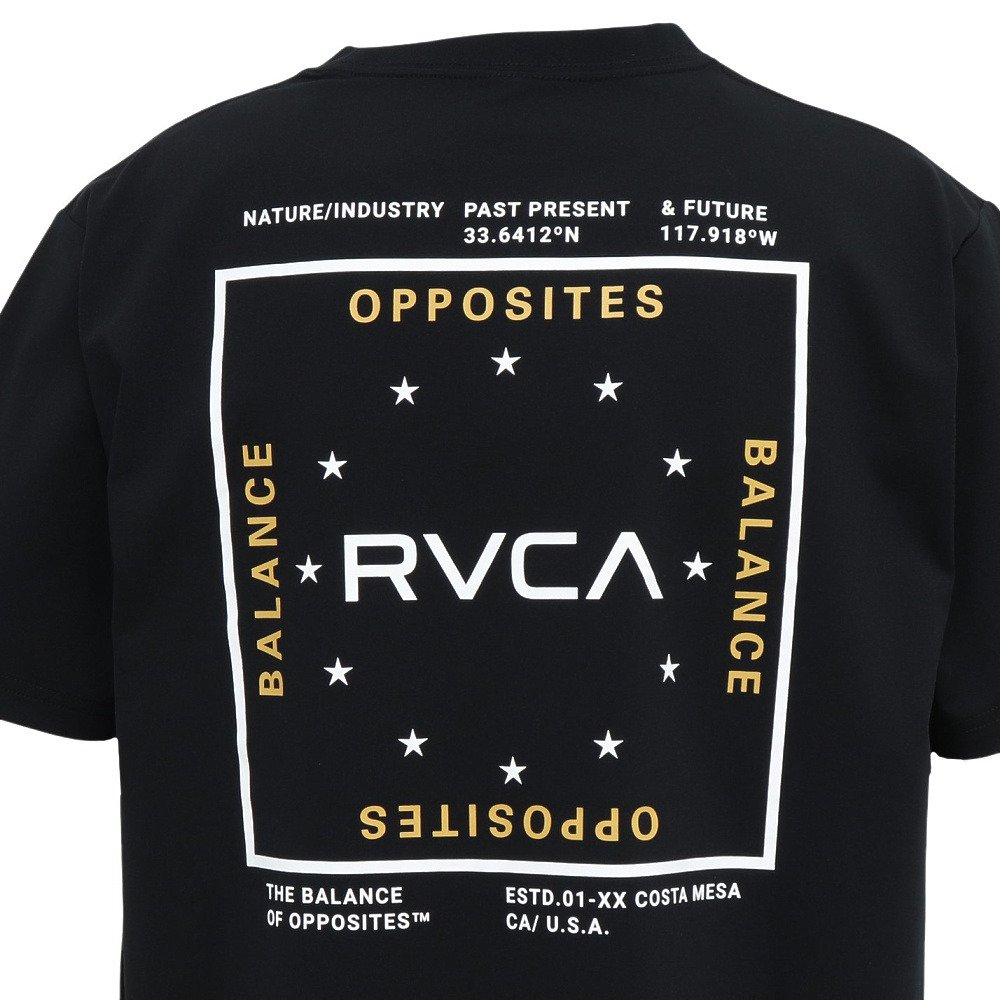 ルーカ（RVCA）（メンズ）ラッシュガード ADD BOX SFST サーフ 半袖Tシャツ BG041859 BLK