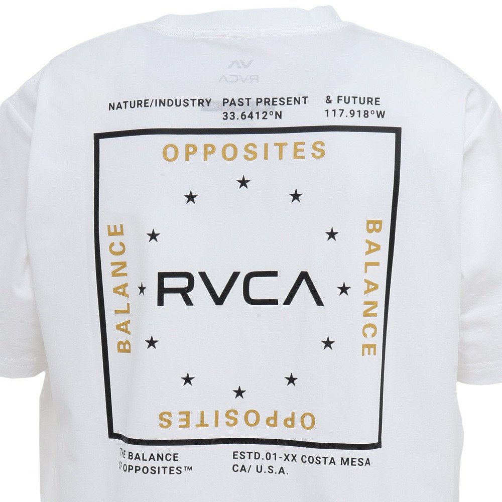 ルーカ（RVCA）（メンズ）ラッシュガード ADD BOX SFST サーフ 半袖Tシャツ BG041859 WHT