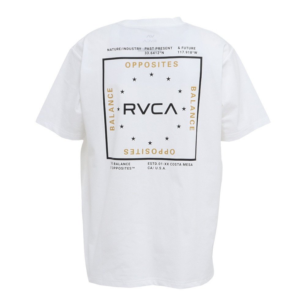 ルーカ（RVCA）（メンズ）ラッシュガード ADD BOX SFST サーフ 半袖Tシャツ BG041859 WHT