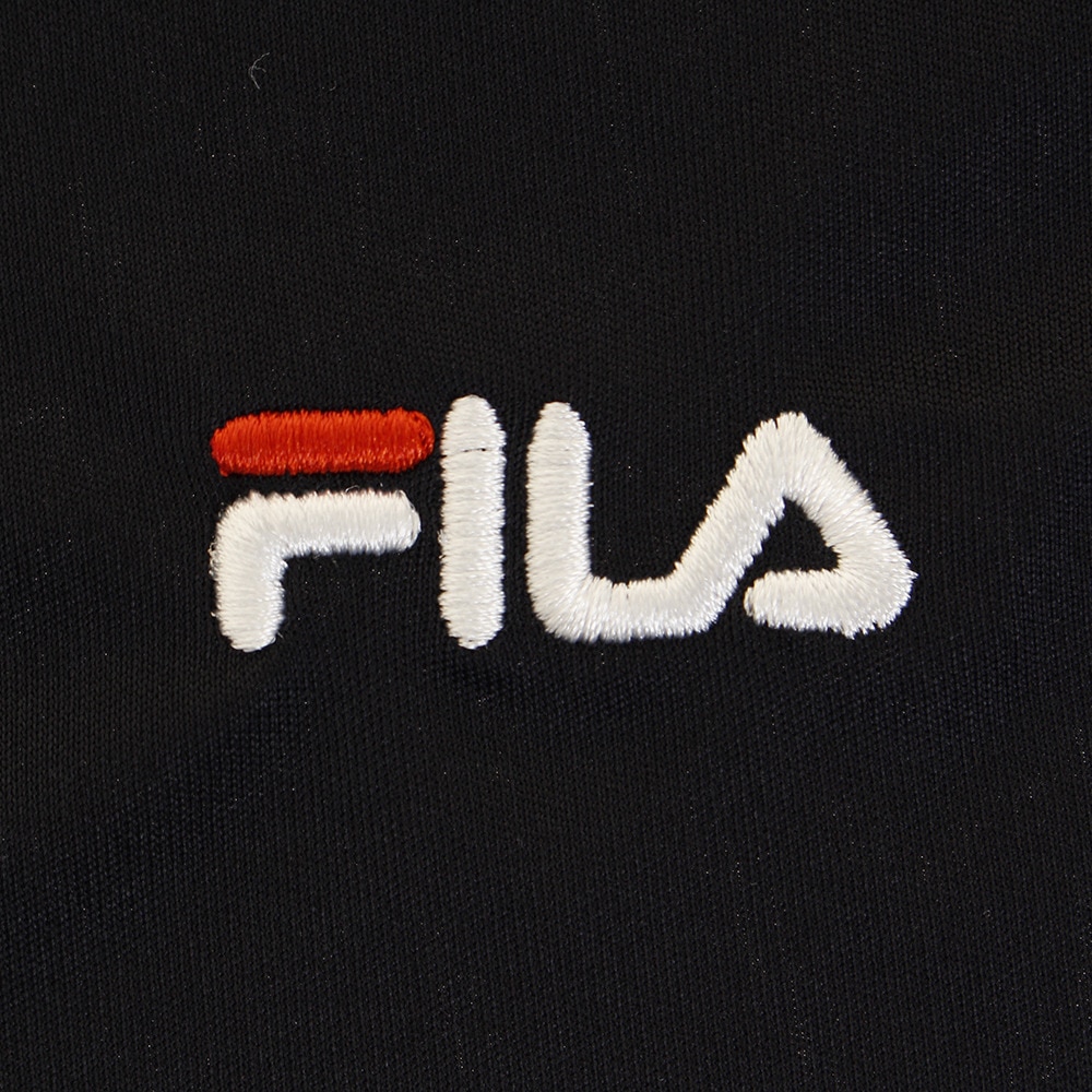 フィラ（FILA）（メンズ）ラッシュガード 配色スタンド フロントジップ 長袖 426-288-BK ブラック 水陸両用 UVカット 紫外線対策 