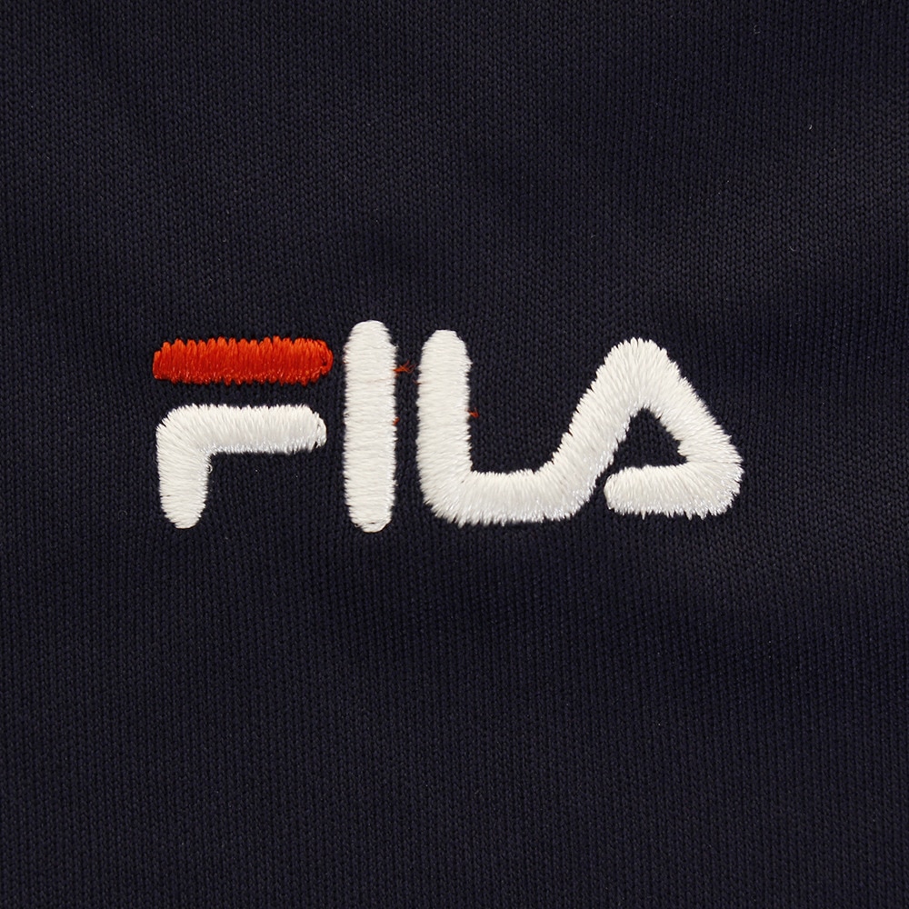 フィラ（FILA）（メンズ）ラッシュガード 配色スタンド フロントジップ 長袖 426-288-NV ネイビー 水陸両用 UVカット 紫外線対策 