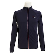 フィラ（FILA）（メンズ）ラッシュガード 配色スタンド フロントジップ 長袖 426-288-NV ネイビー 水陸両用 UVカット 紫外線対策 