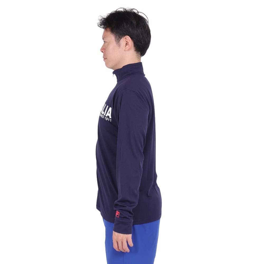フィラ（FILA）（メンズ）FILAスタンドネックUVウェアー 428-286NV ラッシュガード 長袖