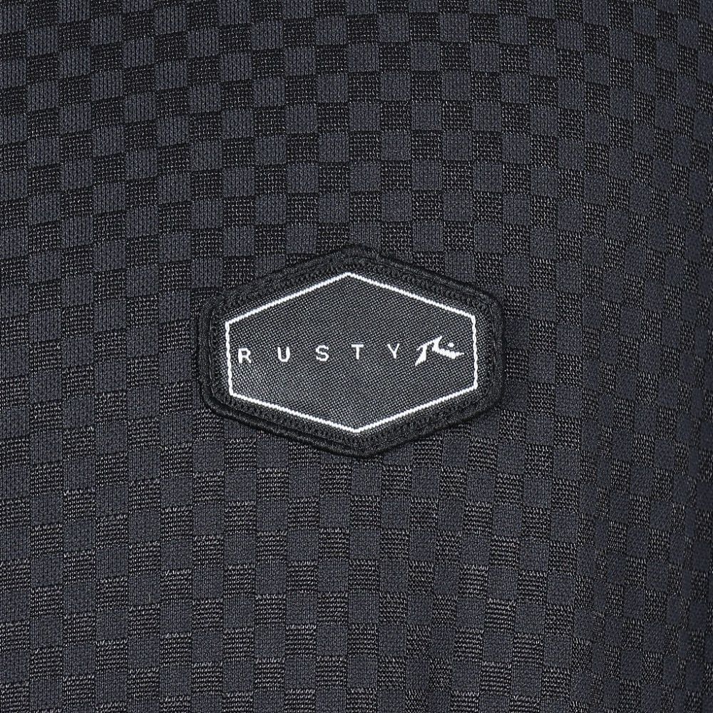 ラスティ（RUSTY）（メンズ）ラッシュガード ワンポイント フルジップラッシュ 919460BLK 長袖