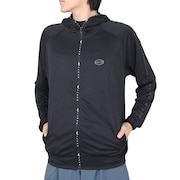 らすてぃ(メンズ)ラッシュガード ワンポイント フルジップラッシュ 919460BLK 長袖