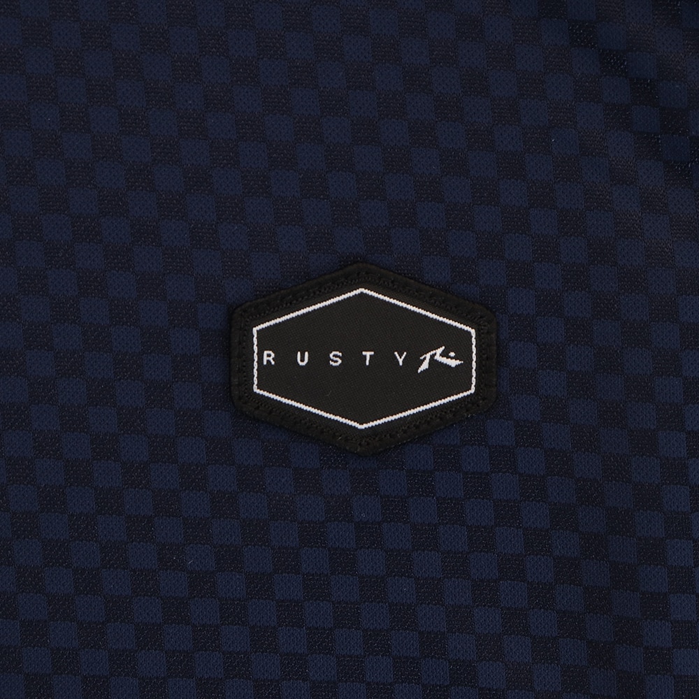 ラスティ（RUSTY）（メンズ）ラッシュガード ワンポイント フルジップラッシュ 919460NVY 長袖