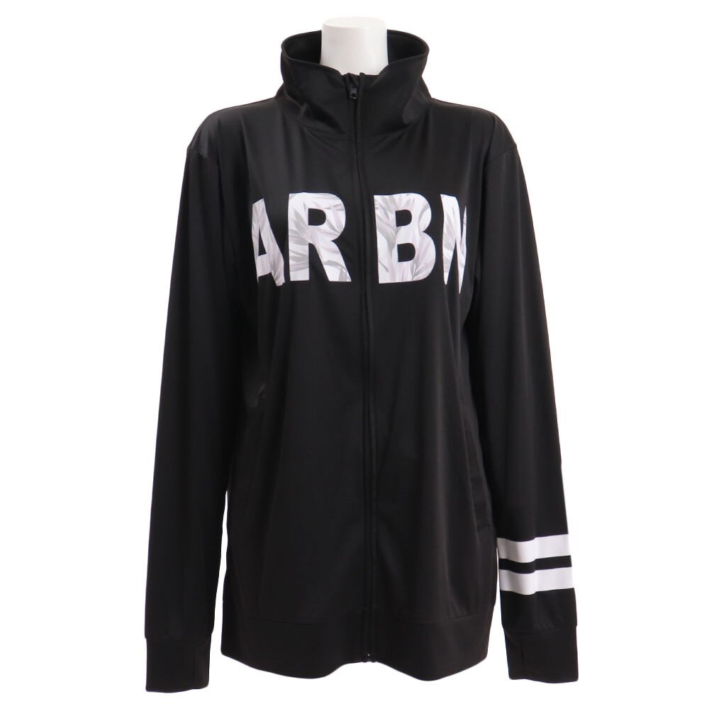  ラッシュガード メンズ ARBN長袖ロゴ ジップシャツ AB99MW1098BLK