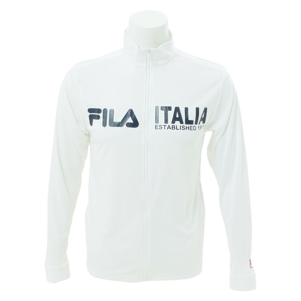 フィラ（FILA）（メンズ）FILAスタンドネックUVウェアー 428-286-WT ラッシュガード 長袖 フードなし UVカット UPF50+ 水陸両用
