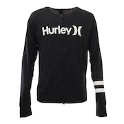 ハーレー(HURLEY)(メンズ)ラッシュガード 長袖 パーカー ジップ ONE AND ONLY MRG2100001 UVカット 水陸両用 紫外線対策 UPF50+