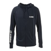 エアボーン（ARBN）（メンズ）ラッシュガード 長袖 パーカー ジップフーディ ネイビー 水陸両用 UVカット UPF50+ 紫外線対策 ARBN21-13003-NVY