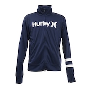 ハーレー（HURLEY）（メンズ）マリン ラッシュガード 長袖 ジップ ハイネック ONE AND ONLY MRG2100002-OBS ネイビー UVカット 紫外線対策 UPF50+