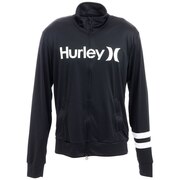ハーレー（HURLEY）（メンズ）ラッシュガード 長袖 パーカー ジップハイネック メンズ ONE AND ONLY CI2369-010 ブラック UVカット 紫外線対策 UPF50+