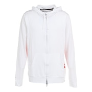 ハーレー(HURLEY)(メンズ)ラッシュガード 長袖 パーカー ジップフーディ メンズ FASTLANE 22 CT4308-100 ホワイト UVカット 紫外線対策 UPF50+