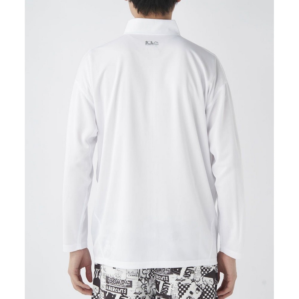 ラスティ（RUSTY）（メンズ）ラッシュガード 長袖 吸汗速乾 UVカット 紫外線対策 913481WHT