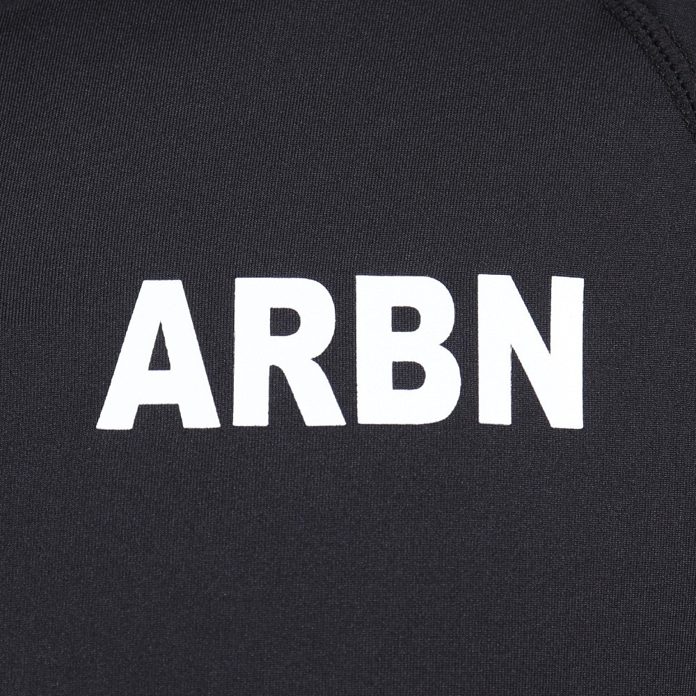エアボーン（ARBN）（メンズ）ラッシュガード 長袖 パーカー 速乾 UVカット 紫外線対策 AB2023SSM-SWIM001BLK ブラック
