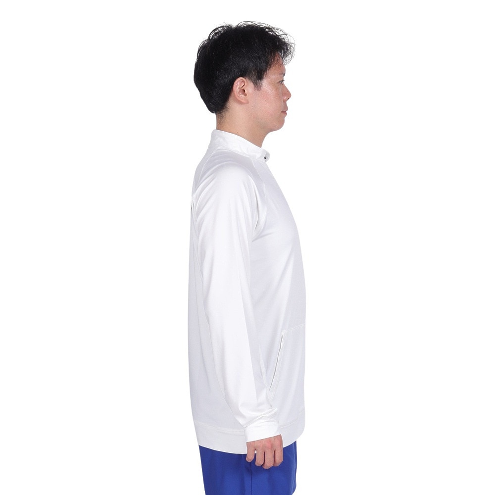 エアボーン（ARBN）（メンズ）ラッシュガード 長袖 ジップジャケット 速乾 UVカット 紫外線対策 AB2023SSM-SWIM003WHT ホワイト