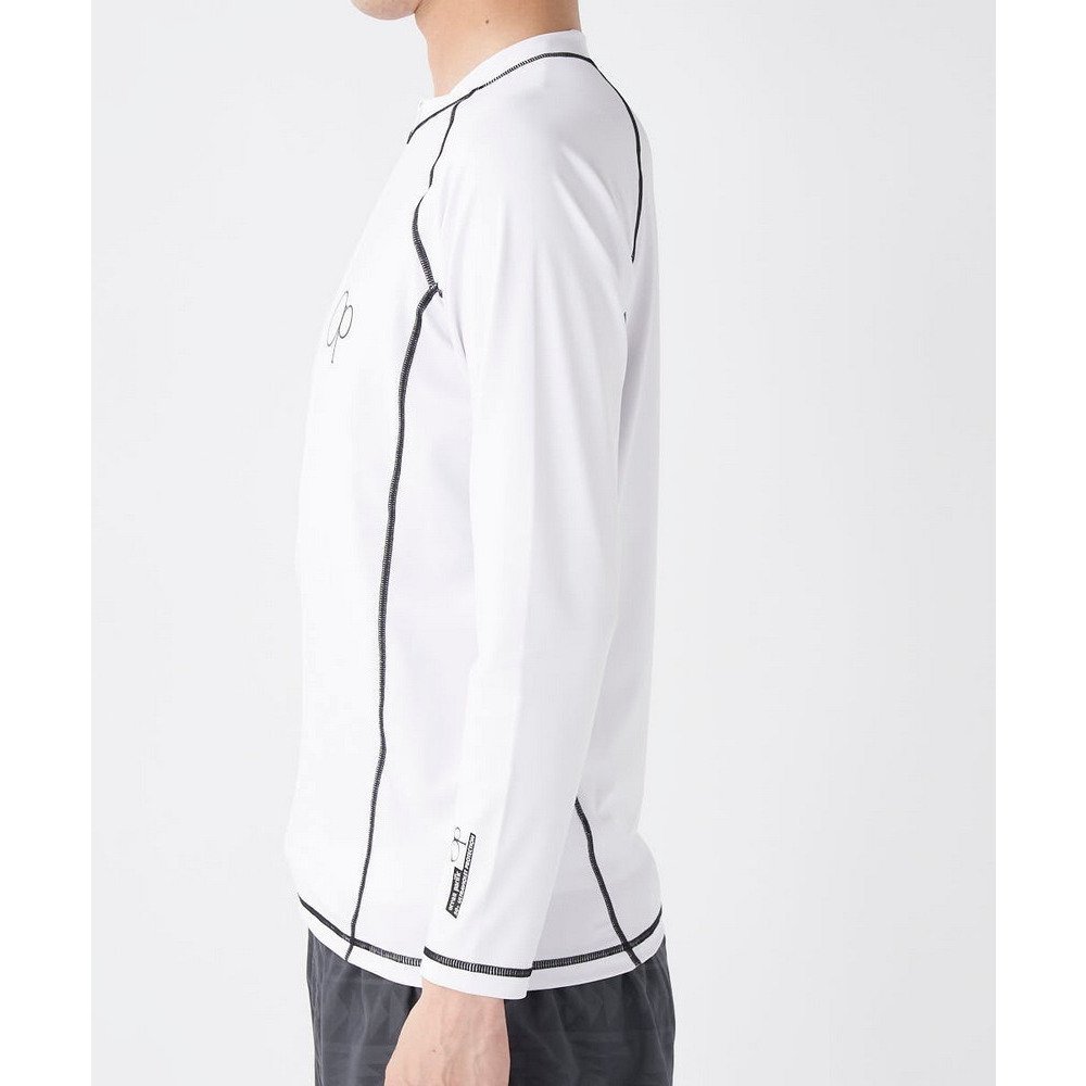 オーシャンパシフィック（Ocean Pacific）（メンズ）定番ジップアップ ロングスリーブラッシュガード 513481WHT