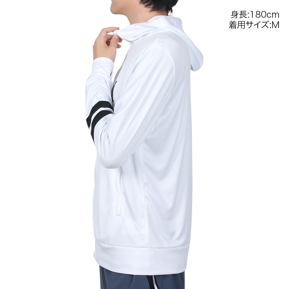 ハーレー（HURLEY）（メンズ）UPF50+ 軽量 速乾 ラッシュガード パーカー 長袖 RASH ONE AND ONLY MRG2310036-WHT