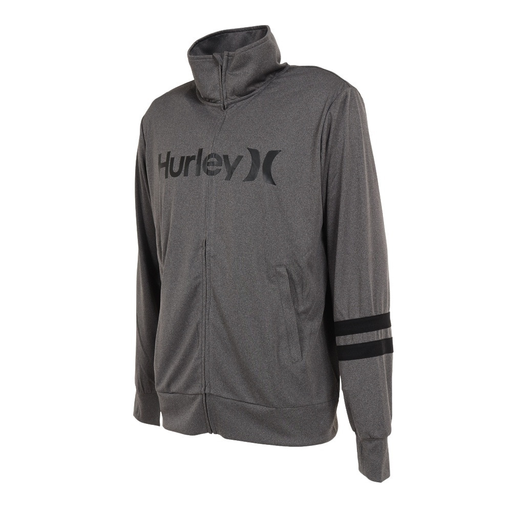 ハーレー（HURLEY）（メンズ）ラッシュガード フルジップジャージ 長袖 UVカット UPF50+ 紫外線対策 MRG2310037-CGHT