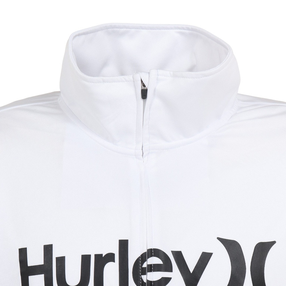 ハーレー（HURLEY）（メンズ）ラッシュガード フルジップ ジャージ 長袖 UVカット UPF50+ 紫外線対策 RASH ONE AND ONLY MRG2310037-WHT