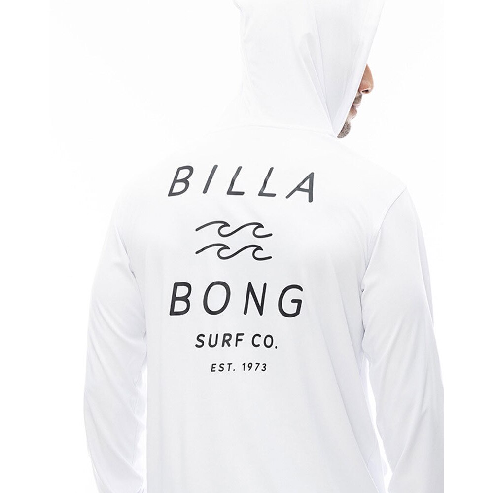 ビラボン（BILLABONG）（メンズ）ラッシュガード 長袖 パーカー ラッシュジップフーディー BE011855 WHT ホワイト
