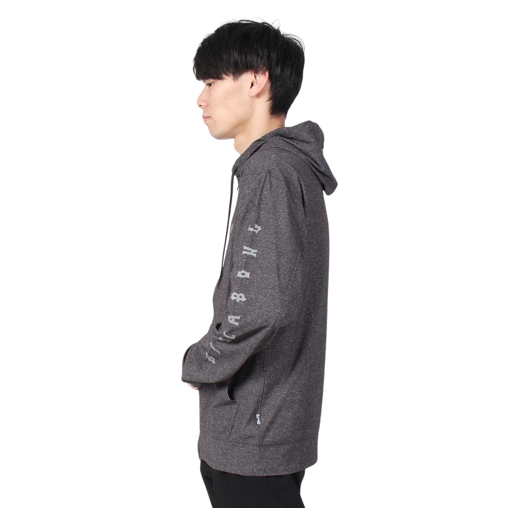 ビラボン（BILLABONG）（メンズ）ラッシュガード 長袖 ジップフーディー SURF FLEX ZIP BE011860 BKH ブラック