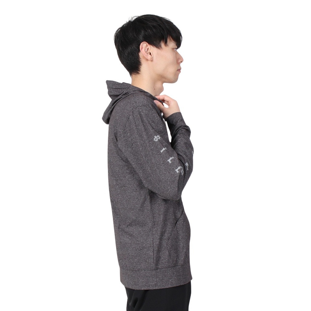 ビラボン（BILLABONG）（メンズ）ラッシュガード 長袖 ジップフーディー SURF FLEX ZIP BE011860 BKH ブラック