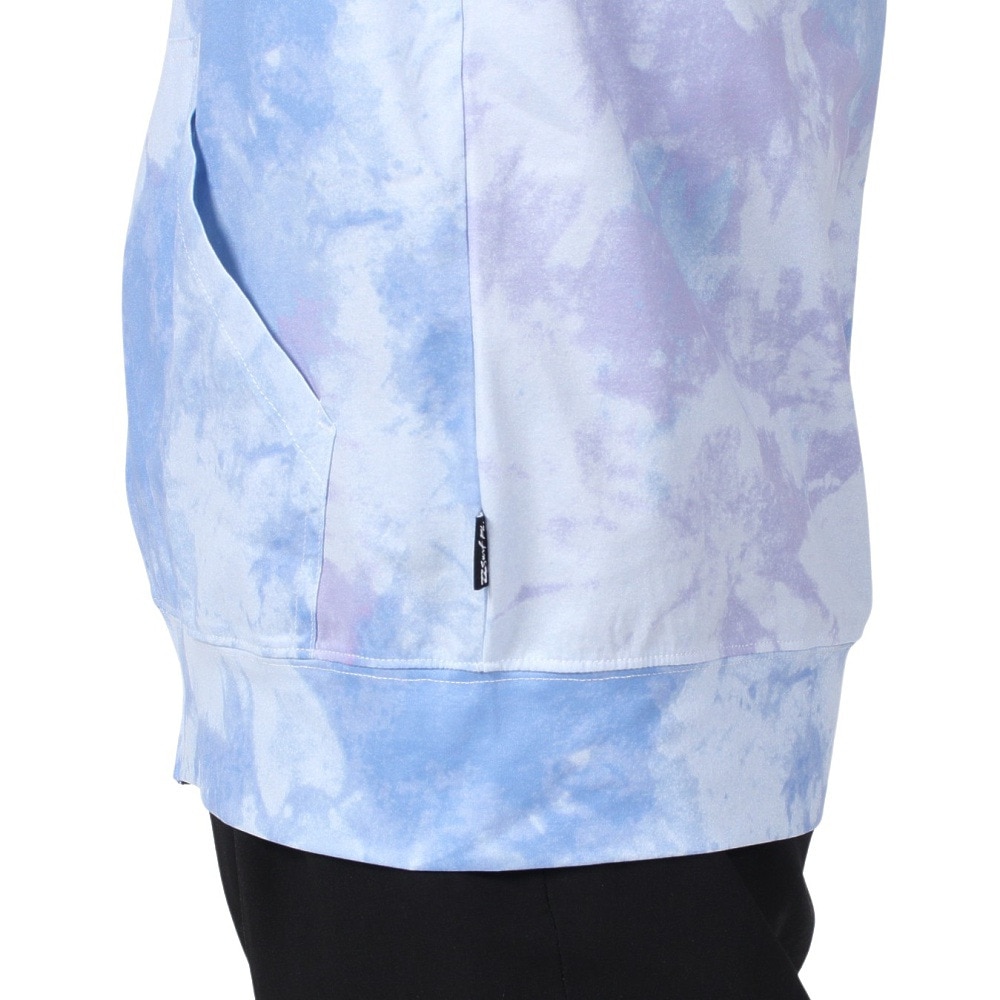ビラボン（BILLABONG）（メンズ）ラッシュガード 長袖 ジップフーディー SURF FLEX ZIP BE011860 TYE ブルー×パープル