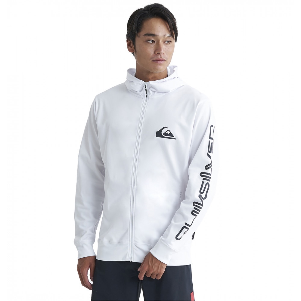 クイックシルバー（Quiksilver）（メンズ）ラッシュガード 長袖 パーカー UVカット 速乾 OMNI MW ZIP HOODIE 24SP QLY241032 WHT