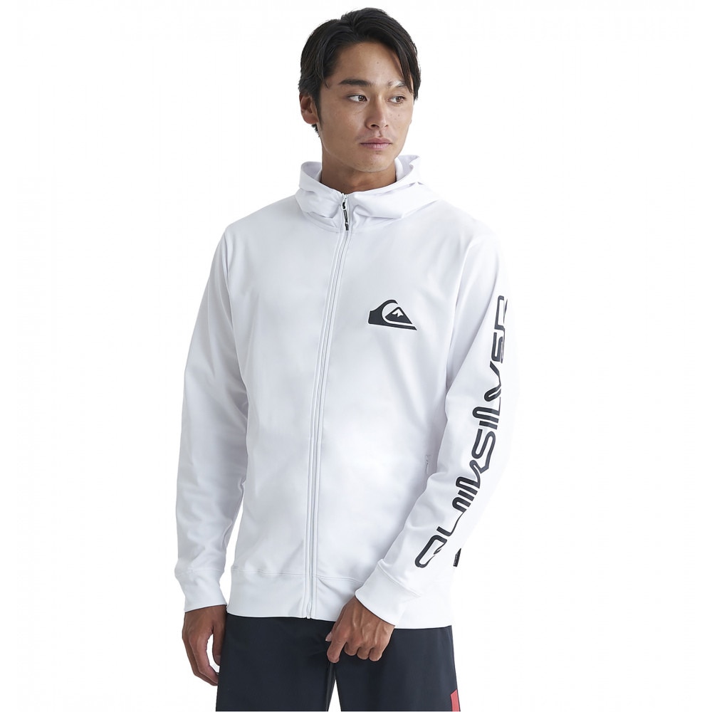 クイックシルバー（Quiksilver）（メンズ）OMNI MW ZIP HOODIE ラッシュガード 長袖 ジップフーディ 24SP QLY241032 WHT